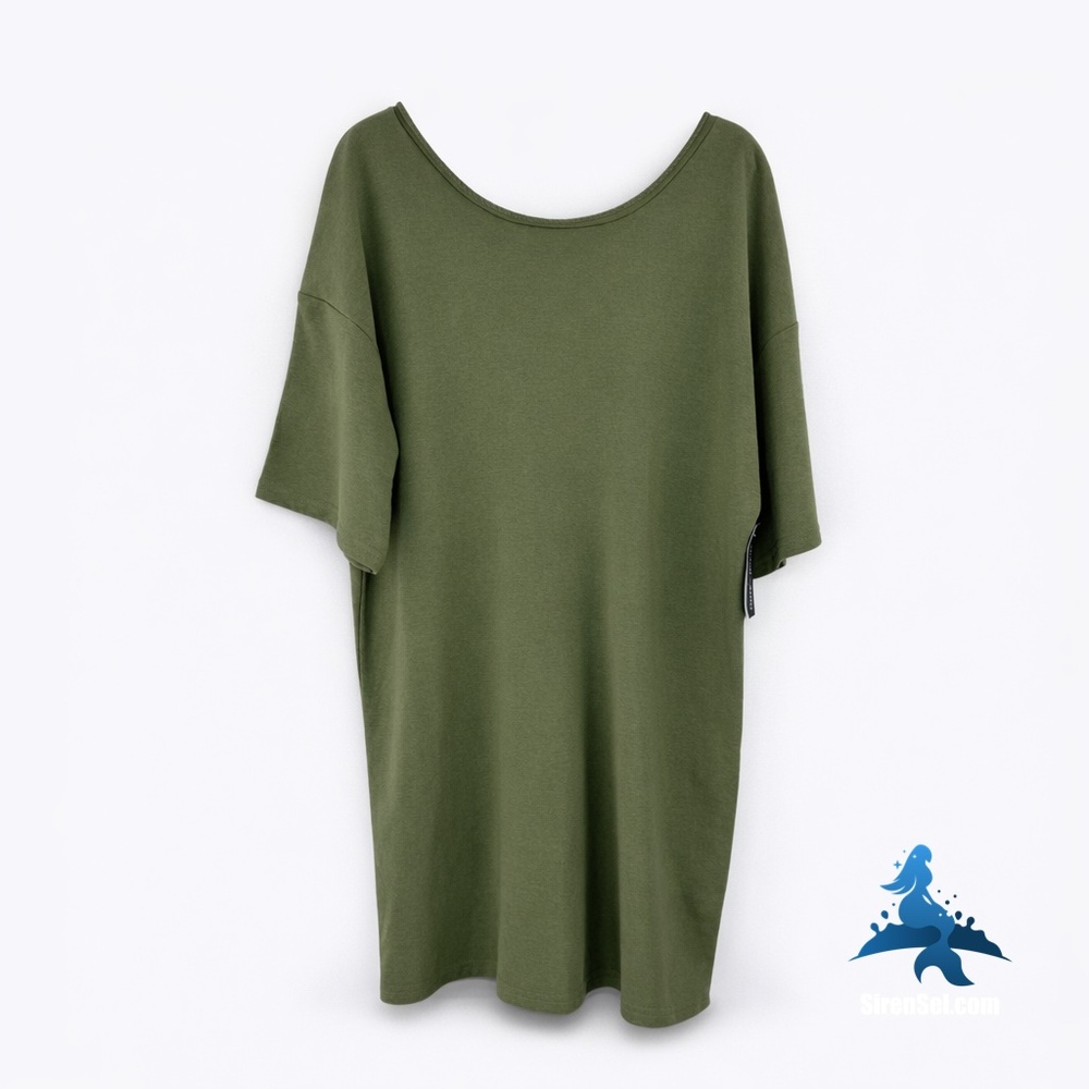 1262 NWT MELROSE AND MARKET T-Shirt Dress – S – Olive Green - Picture 2 of 16